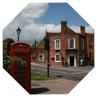 pub and phone box